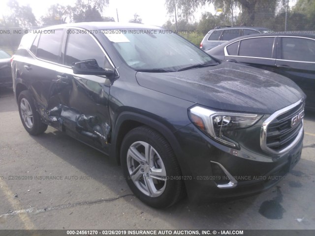 3GKALMEX5JL130762 - 2018 GMC TERRAIN SLE GRAY photo 1