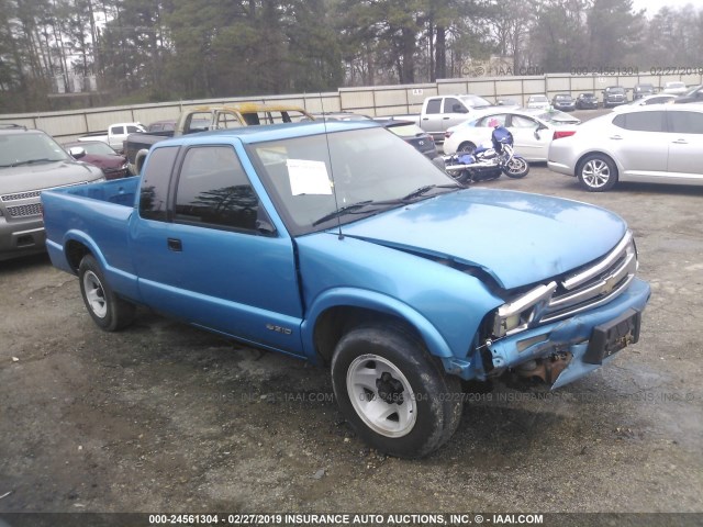 1GCCS1947R8181681 - 1994 CHEVROLET S TRUCK S10 BLUE photo 1