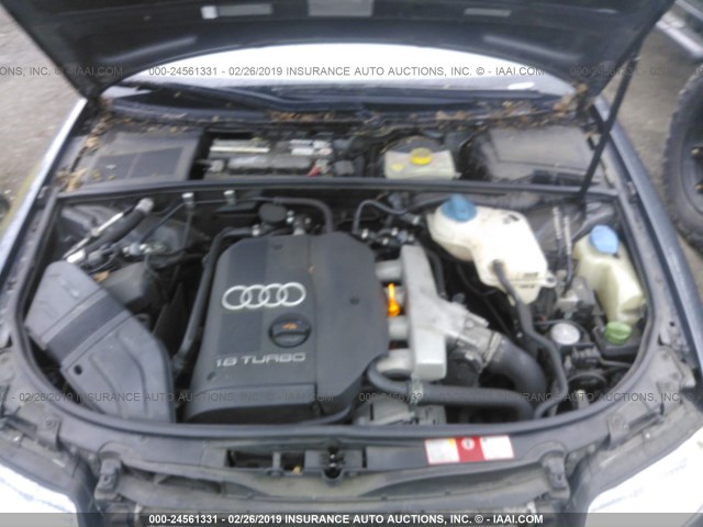 WAULC68E94A120402 - 2004 AUDI A4 1.8T QUATTRO GRAY photo 10