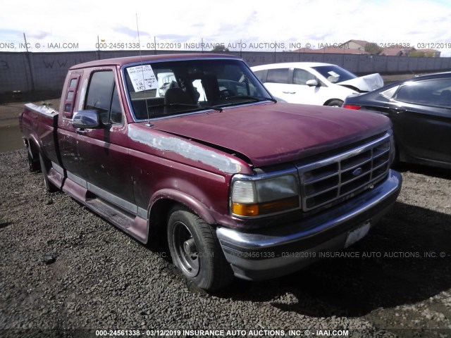 1FTEX15H9RKB23187 - 1994 FORD F150 RED photo 1