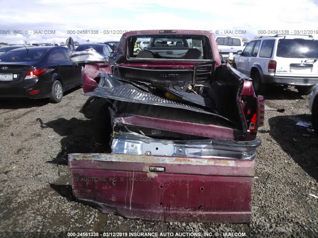 1FTEX15H9RKB23187 - 1994 FORD F150 RED photo 6
