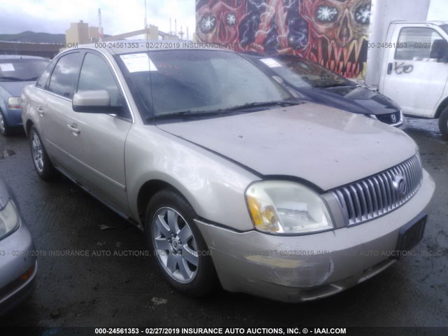 1MEFM40115G610713 - 2005 MERCURY MONTEGO LUXURY BEIGE photo 1