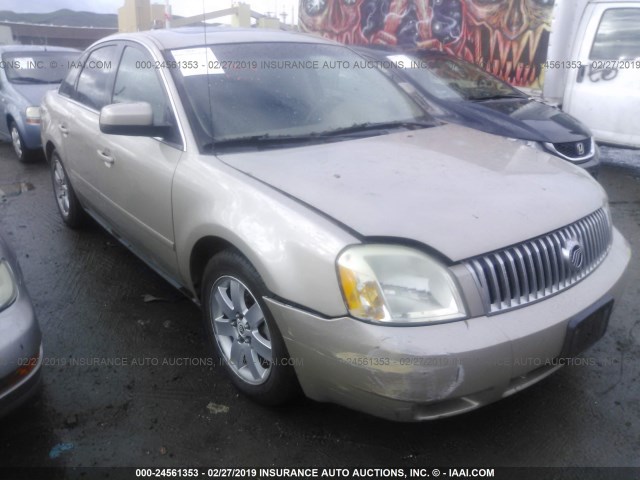 1MEFM40115G610713 - 2005 MERCURY MONTEGO LUXURY BEIGE photo 6