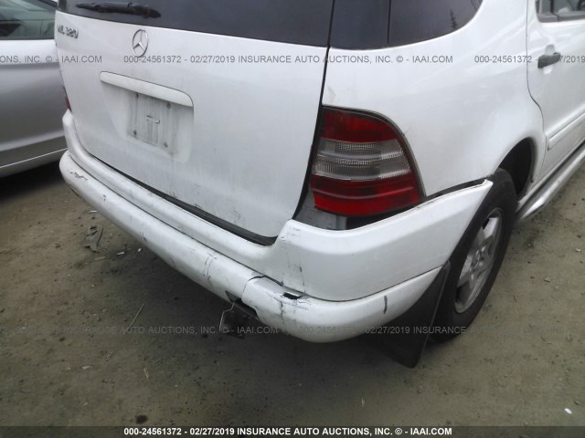 4JGAB54EXYA154752 - 2000 MERCEDES-BENZ ML 320 WHITE photo 6