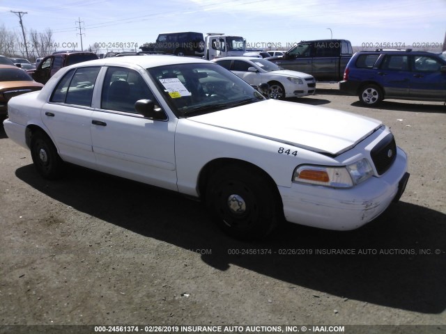 2FAFP71W33X134241 - 2003 FORD CROWN VICTORIA POLICE INTERCEPTOR WHITE photo 1