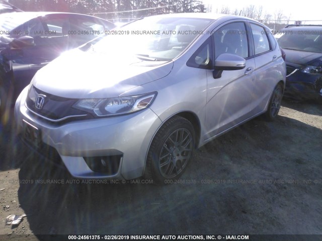 3HGGK5H85FM747875 - 2015 HONDA FIT EX/EXL SILVER photo 2