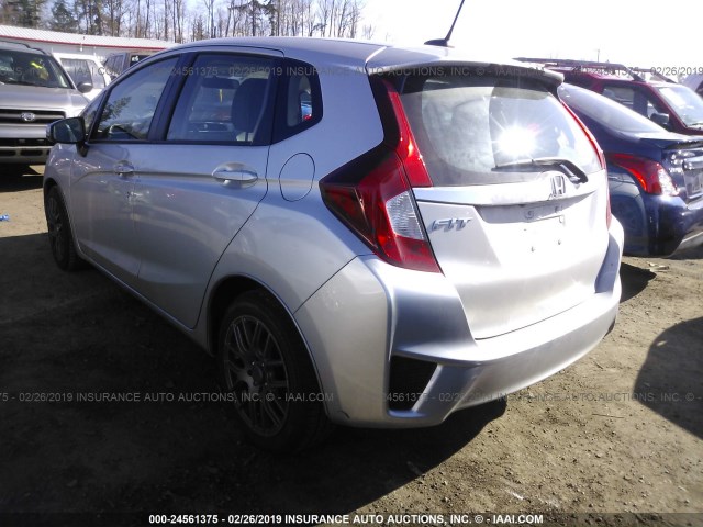 3HGGK5H85FM747875 - 2015 HONDA FIT EX/EXL SILVER photo 3