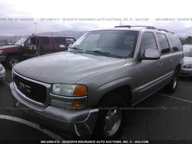 3GKFK16Z92G277443 - 2002 GMC YUKON XL K1500 GRAY photo 2