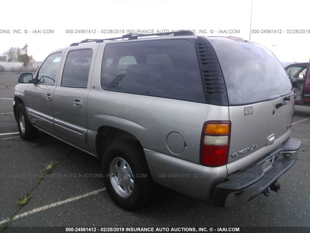 3GKFK16Z92G277443 - 2002 GMC YUKON XL K1500 GRAY photo 3