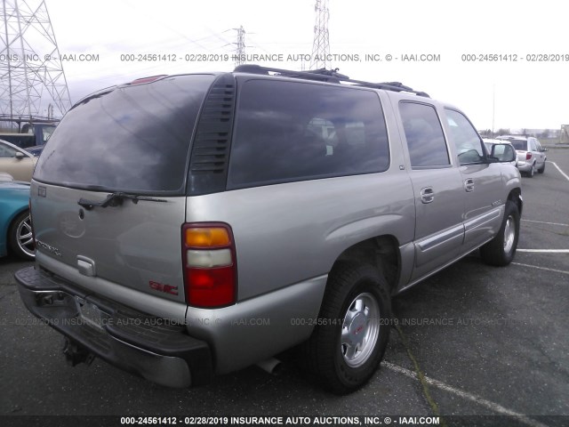 3GKFK16Z92G277443 - 2002 GMC YUKON XL K1500 GRAY photo 4