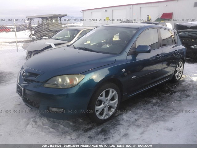 JM1BK343281838402 - 2008 MAZDA 3 HATCHBACK BLUE photo 2