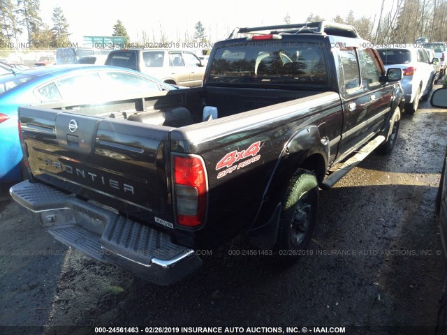 1N6ED29YX4C423894 - 2004 NISSAN FRONTIER CREW CAB XE V6 BLACK photo 4