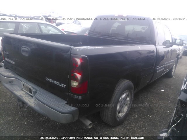 2GCEC19T941192979 - 2004 CHEVROLET SILVERADO C1500 BLACK photo 4