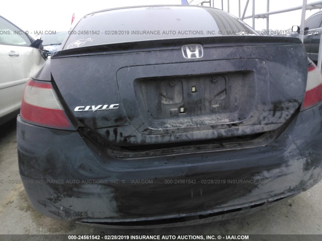 2HGFG1B97AH533579 - 2010 HONDA CIVIC EXL BLACK photo 6