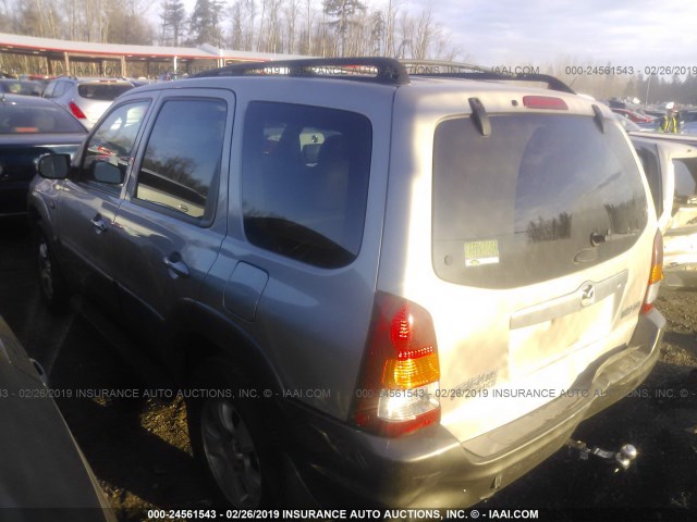 4F2YU09192KM49218 - 2002 MAZDA TRIBUTE LX/ES SILVER photo 3