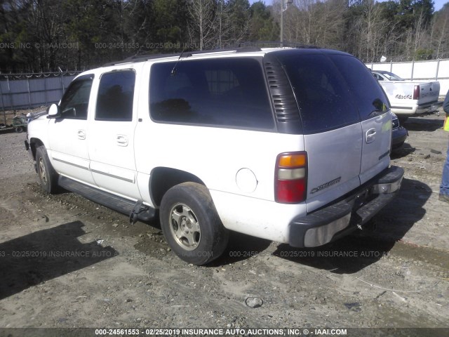 3GNEC16T31G184472 - 2001 CHEVROLET SUBURBAN C1500 WHITE photo 3