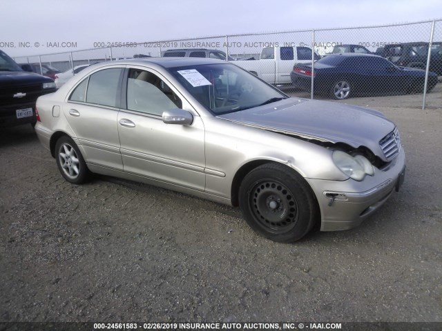 WDBRF61J23A478837 - 2003 MERCEDES-BENZ C 240 BEIGE photo 1