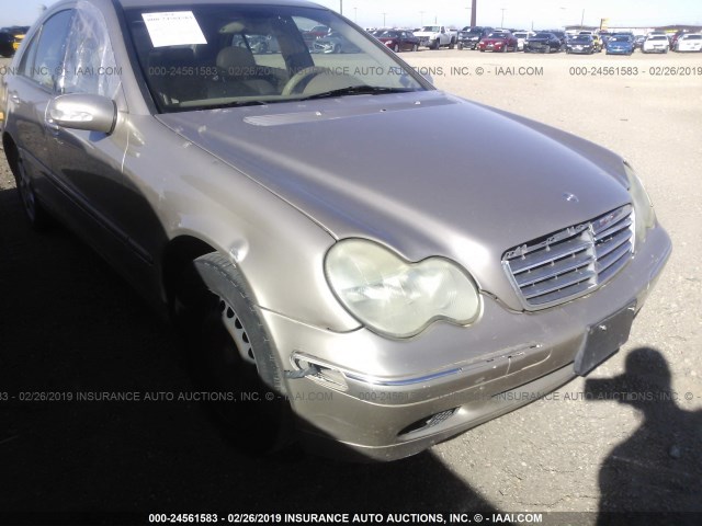 WDBRF61J23A478837 - 2003 MERCEDES-BENZ C 240 BEIGE photo 6