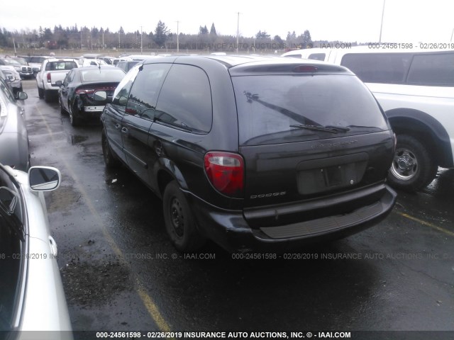 1D4GP24RX5B332248 - 2005 DODGE GRAND CARAVAN SE BLACK photo 3