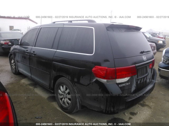 5FNRL3H79AB078409 - 2010 HONDA ODYSSEY EXL BLACK photo 3