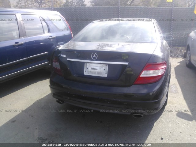 WDDGF5EB9BA476609 - 2011 MERCEDES-BENZ C 300 BLACK photo 6