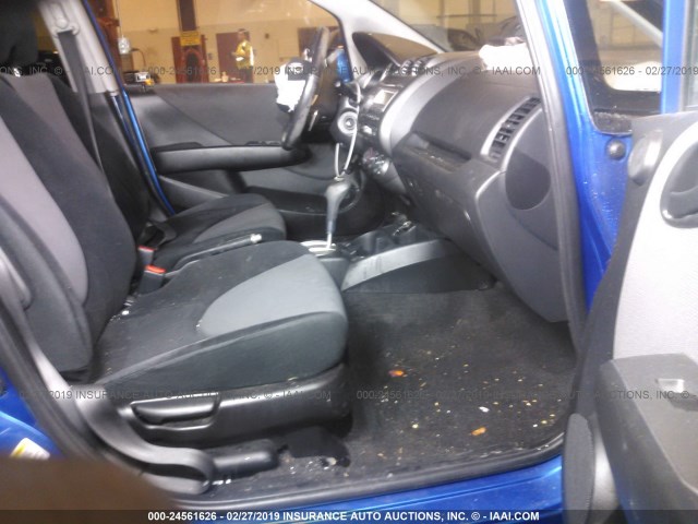 JHMGD38648S019176 - 2008 HONDA FIT SPORT BLUE photo 5