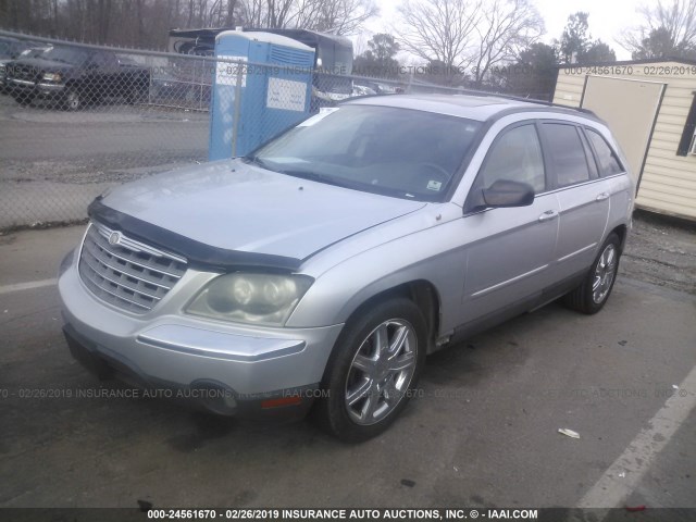 2C8GM68445R649373 - 2005 CHRYSLER PACIFICA TOURING SILVER photo 2