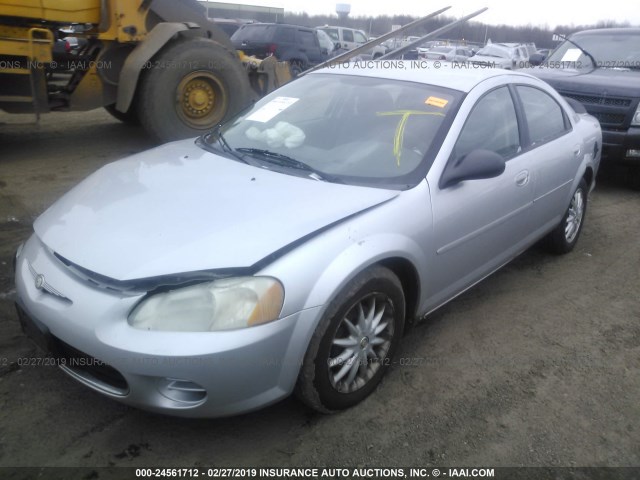 1C3EL46X92N213791 - 2002 CHRYSLER SEBRING LX SILVER photo 2