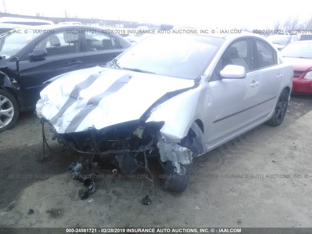 JM1BK323951310256 - 2005 MAZDA 3 S SILVER photo 2