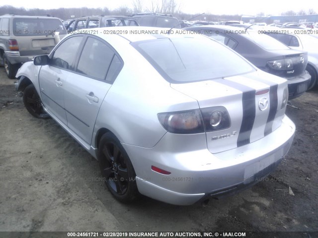 JM1BK323951310256 - 2005 MAZDA 3 S SILVER photo 3