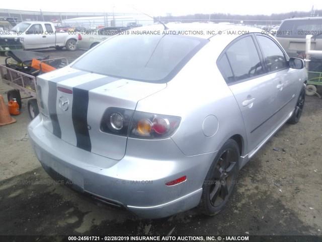 JM1BK323951310256 - 2005 MAZDA 3 S SILVER photo 4