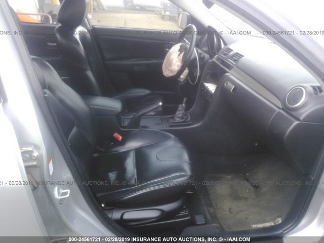 JM1BK323951310256 - 2005 MAZDA 3 S SILVER photo 5