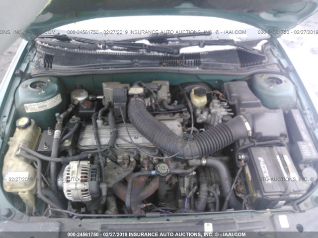 1G1JF5242V7273660 - 1997 CHEVROLET CAVALIER LS GREEN photo 10