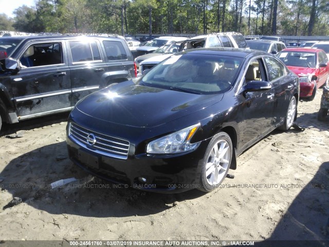 1N4AA5AP7BC857904 - 2011 NISSAN MAXIMA S/SV BLACK photo 2