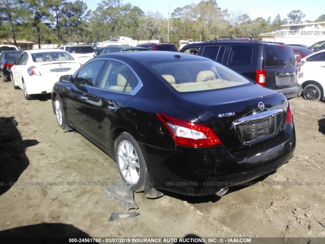 1N4AA5AP7BC857904 - 2011 NISSAN MAXIMA S/SV BLACK photo 3