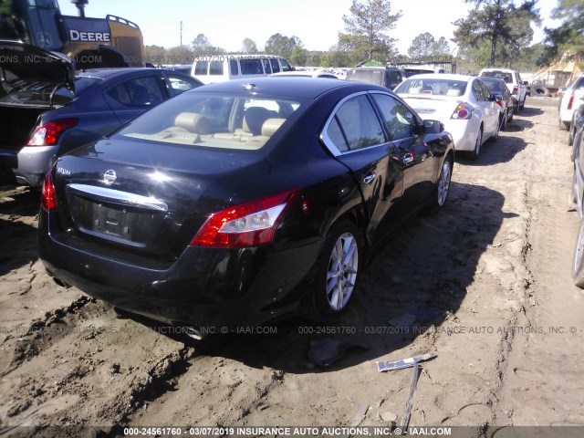 1N4AA5AP7BC857904 - 2011 NISSAN MAXIMA S/SV BLACK photo 4