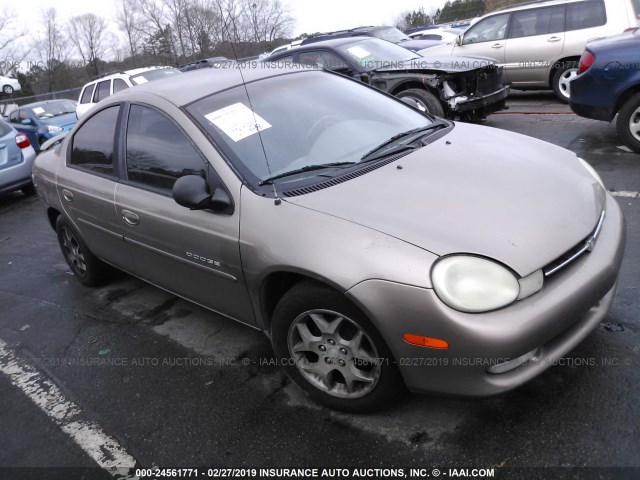 1B3ES46C3YD558634 - 2000 DODGE NEON ES TAN photo 1