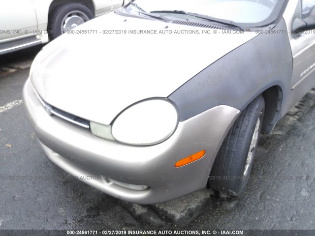 1B3ES46C3YD558634 - 2000 DODGE NEON ES TAN photo 6