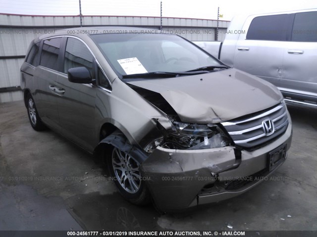 5FNRL5H6XBB096907 - 2011 HONDA ODYSSEY EXL GOLD photo 1