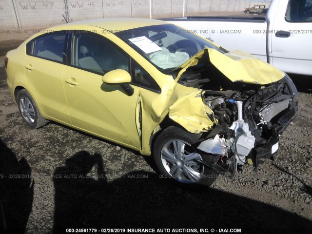 KNADM4A3XG6594719 - 2016 KIA RIO LX YELLOW photo 1