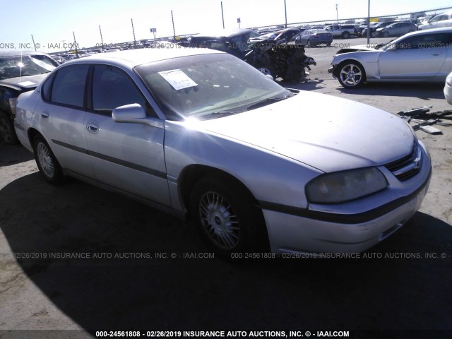 2G1WF55E519251512 - 2001 CHEVROLET IMPALA SILVER photo 1