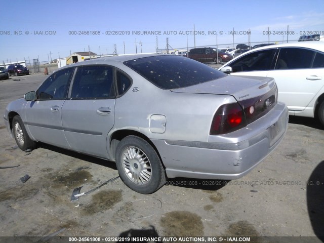 2G1WF55E519251512 - 2001 CHEVROLET IMPALA SILVER photo 3