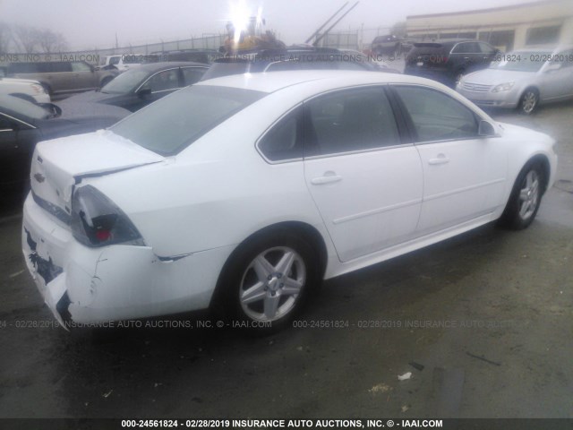 2G1WD5EM9B1246410 - 2011 CHEVROLET IMPALA POLICE WHITE photo 4