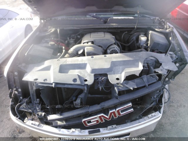 1GTR1VE05BZ318429 - 2011 GMC SIERRA C1500 SLE GRAY photo 10