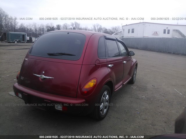 3C8FY68B54T254483 - 2004 CHRYSLER PT CRUISER LIMITED RED photo 4