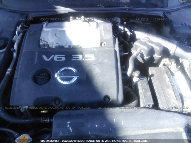 1N4BA41EX5C867991 - 2005 NISSAN MAXIMA SE/SL SILVER photo 10