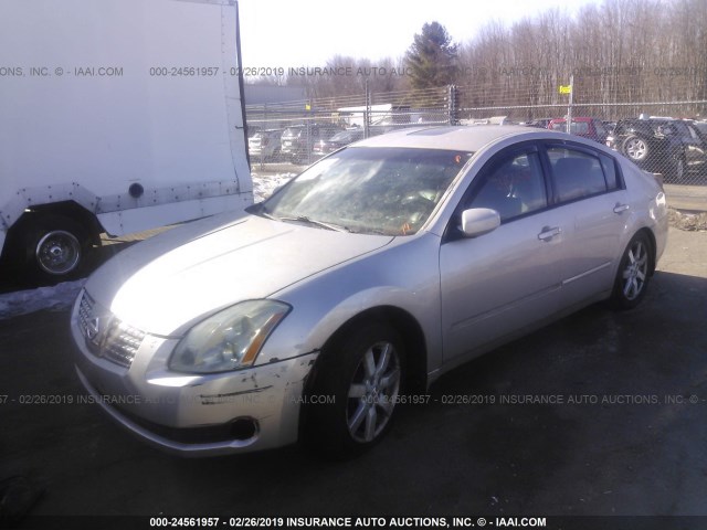 1N4BA41EX5C867991 - 2005 NISSAN MAXIMA SE/SL SILVER photo 2