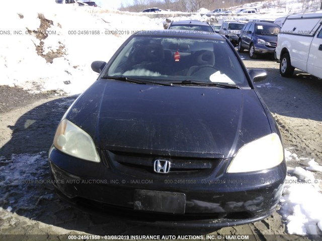 1HGEM21982L104628 - 2002 HONDA CIVIC EX BLACK photo 6