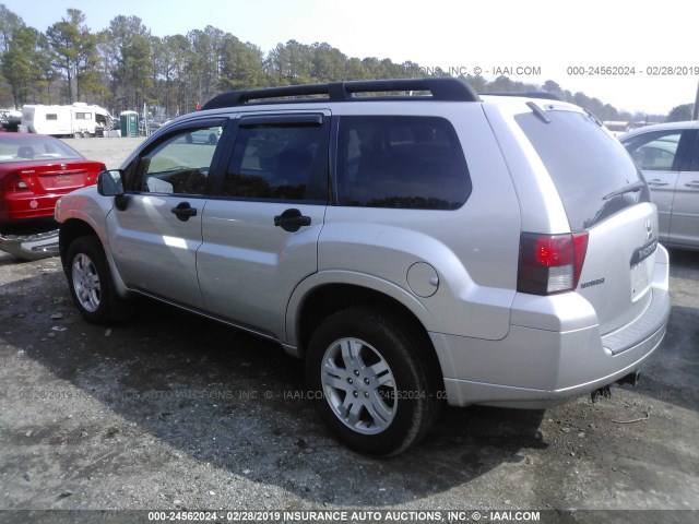 4A4MN21S08E043405 - 2008 MITSUBISHI ENDEAVOR LS SILVER photo 3