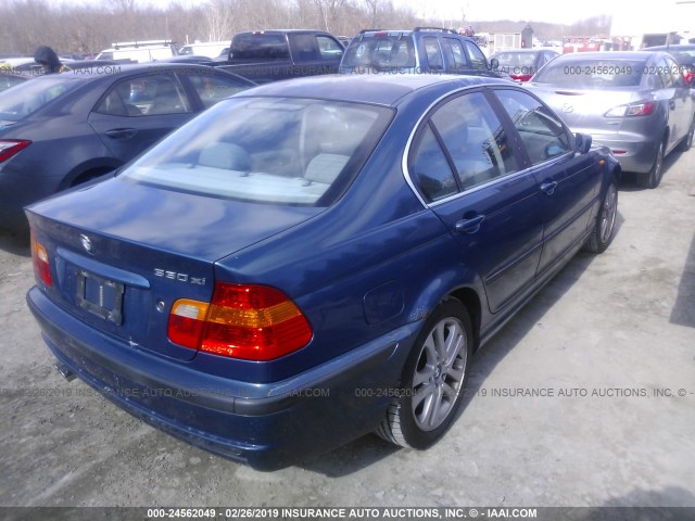 WBAEW53412PG09298 - 2002 BMW 330 XI BLUE photo 4